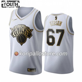 New York Knicks Taj Gibson 67 Nike 2019-2020 Valkoinen Golden Edition Lasten Pelipaidat Swingman